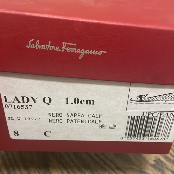 Ferragamo Lady Q Quilted Ballet Flats - 8 - Picture 8 of 11